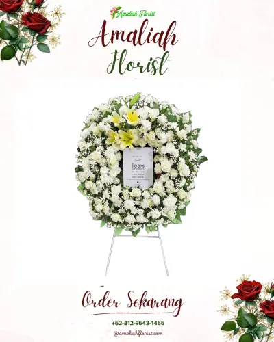 Krans Bunga Duka Cita di Cisomangbarat